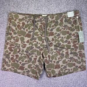 Mutual Weave Chino Board Shorts Mens 48 Camo Green Casual Duck Hunt Stretch NEW